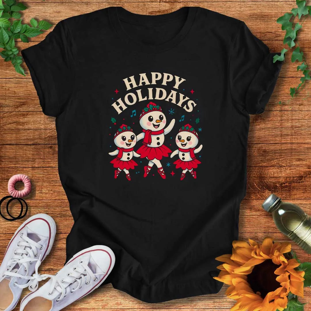 Happy Holidays Ballet T-Shirt