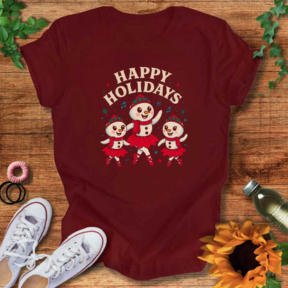Happy Holidays Ballet T-Shirt