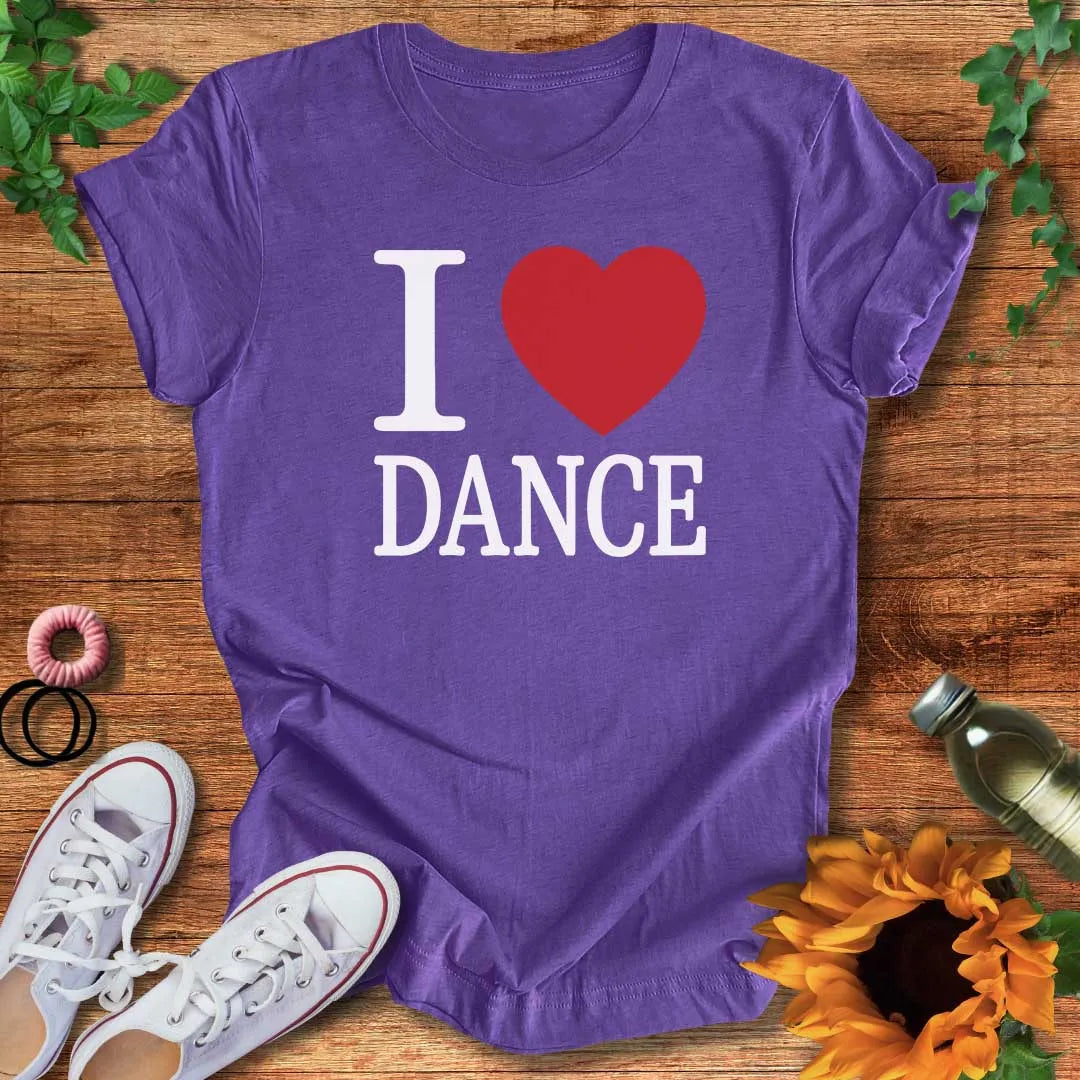 I Love Dance Heart T-Shirt