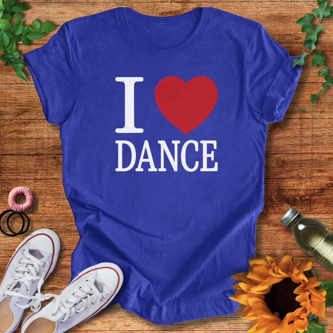 I Love Dance Heart T-Shirt