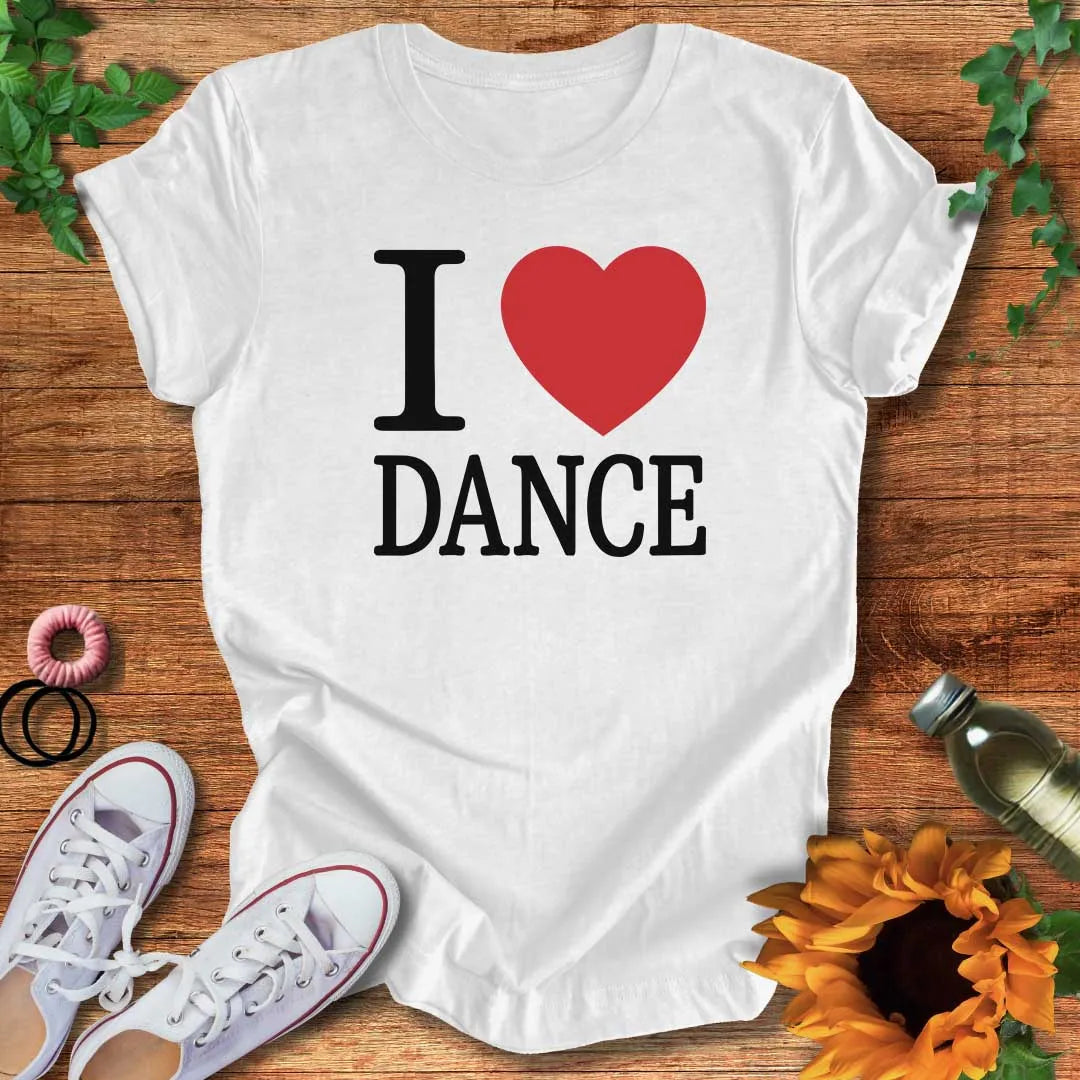 I Love Dance Heart T-Shirt