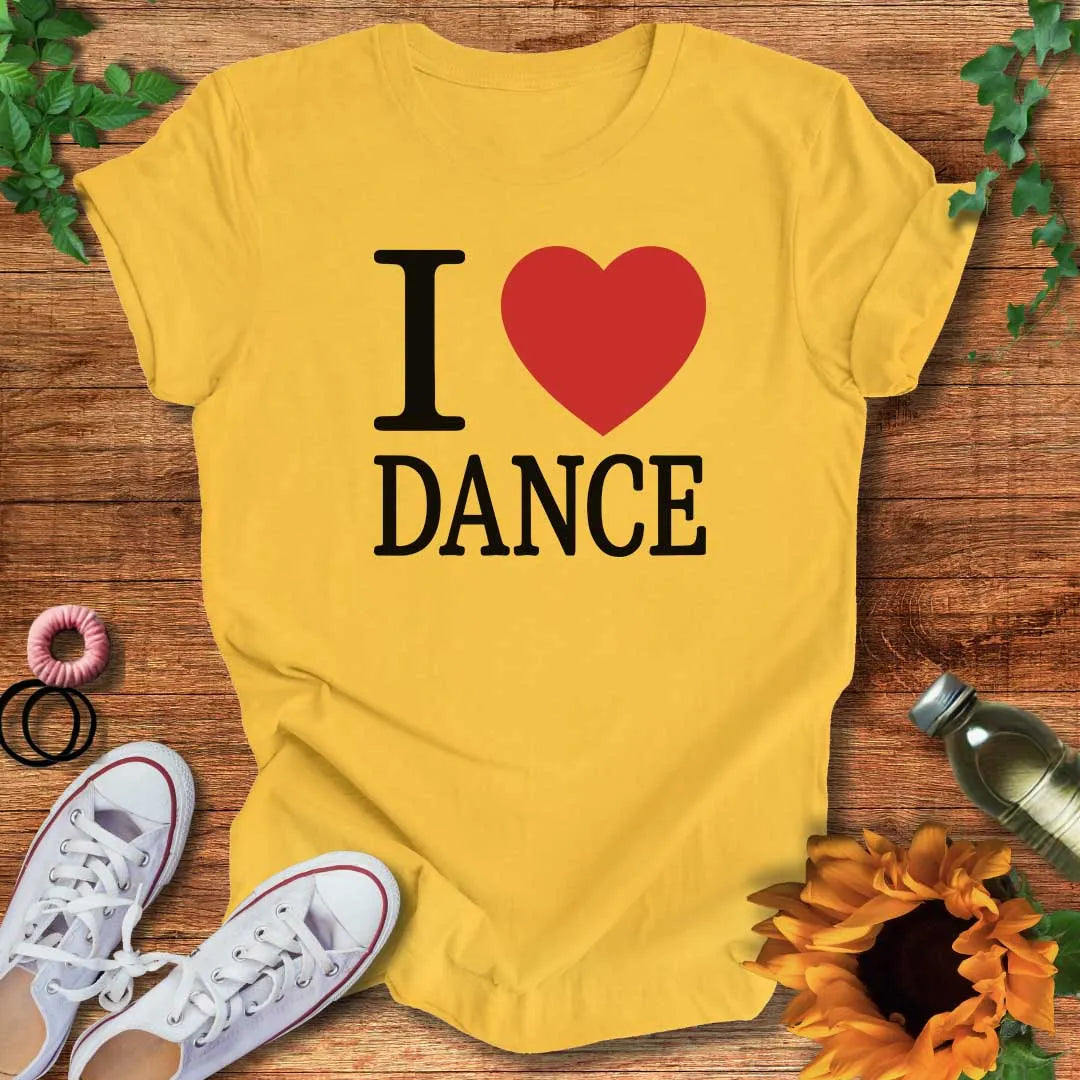 I Love Dance Heart T-Shirt