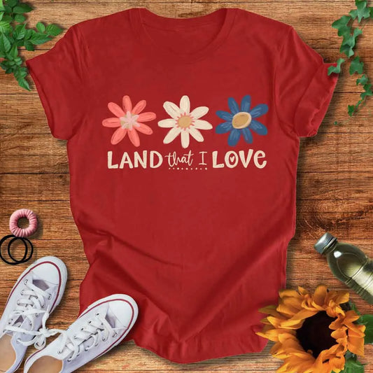 Red White Bloom T-Shirt