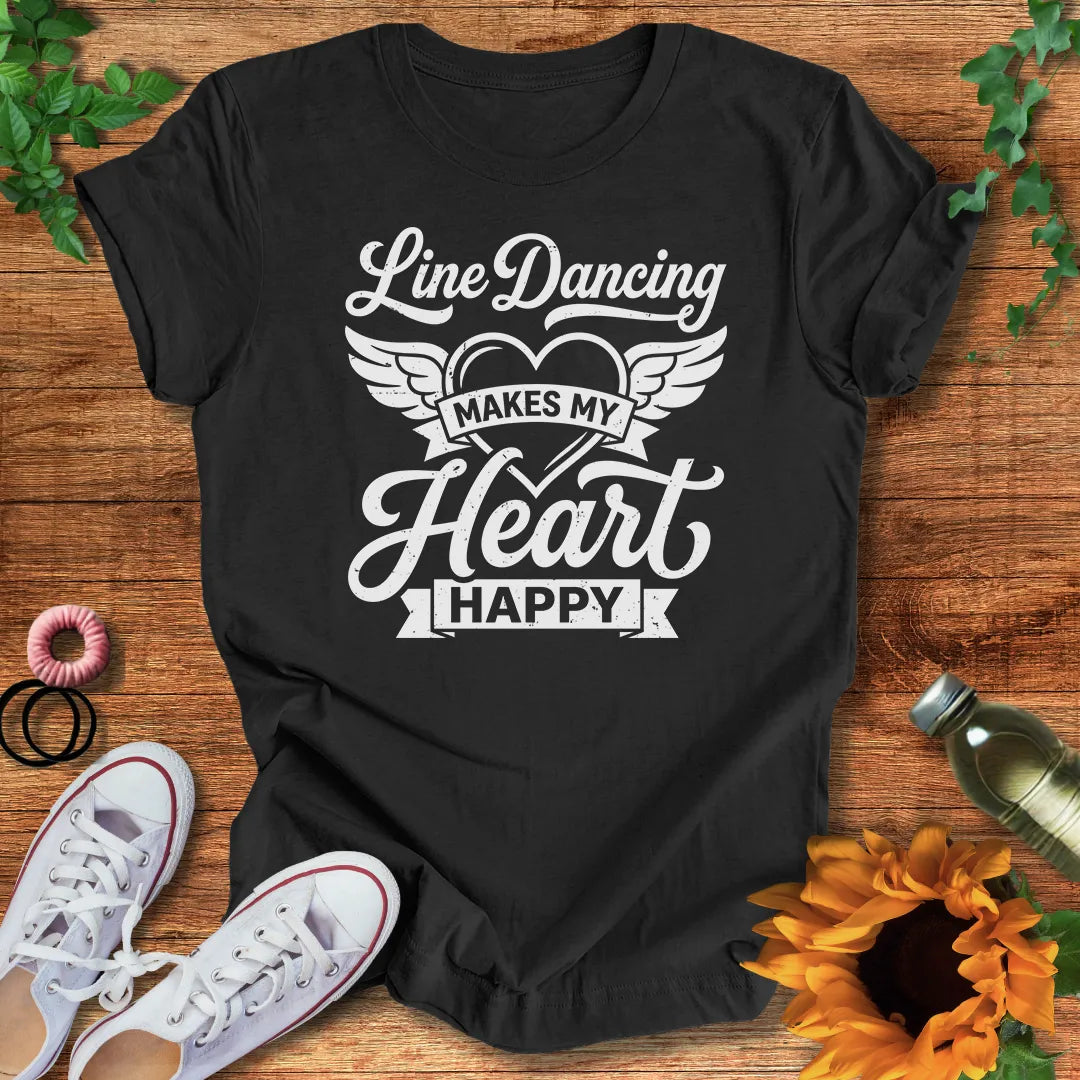 Line Dance Heart T-Shirt