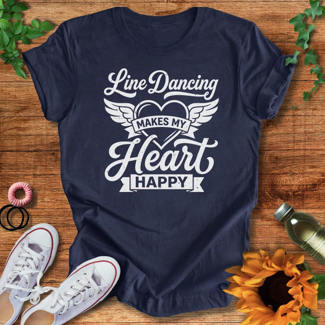 Line Dance Heart T-Shirt