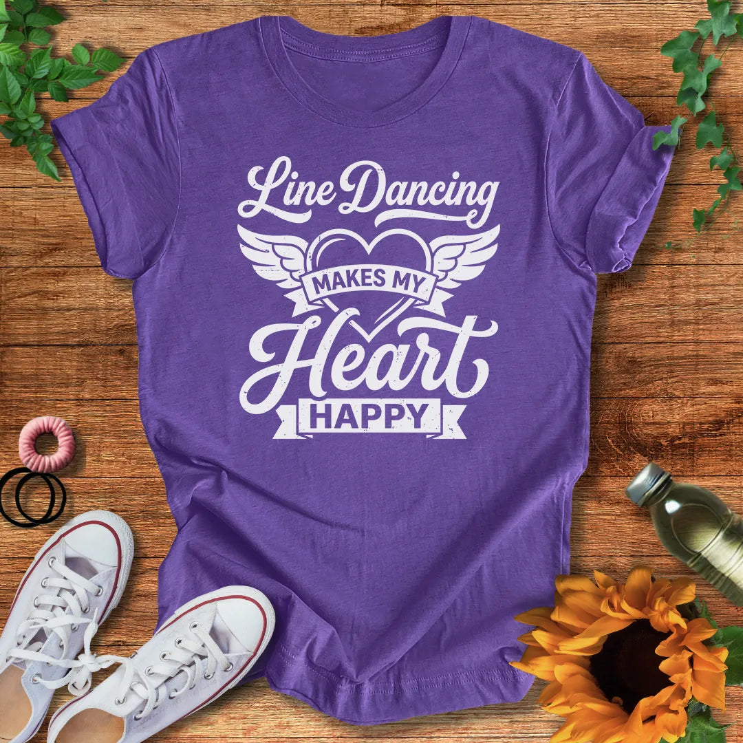 Line Dance Heart T-Shirt