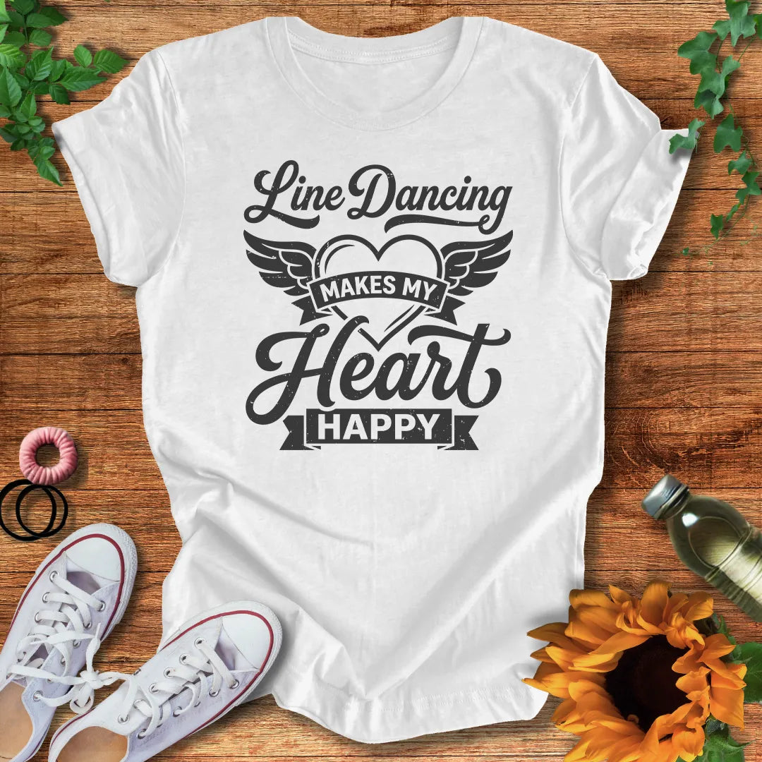 Line Dance Heart T-Shirt