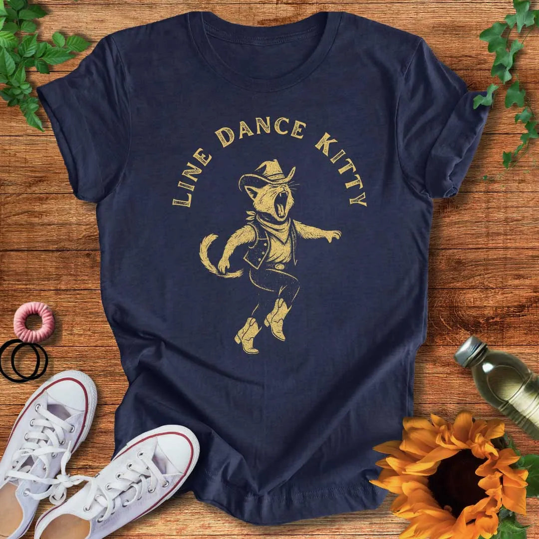 Line Dance Kitty T-Shirt