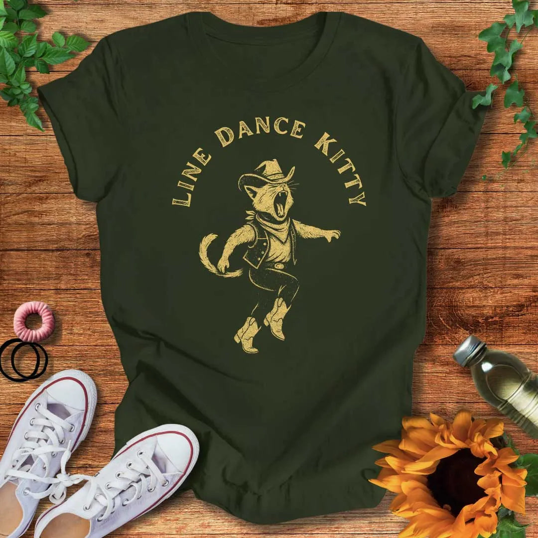 Line Dance Kitty T-Shirt